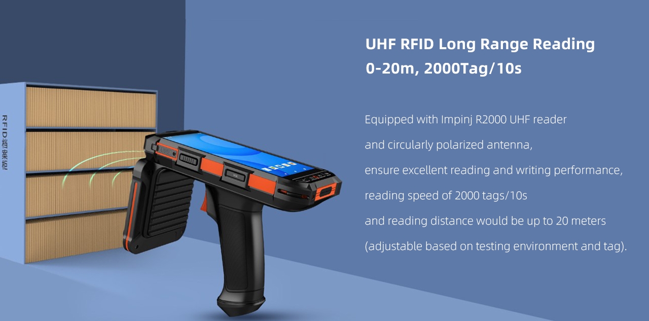 Pembaca genggam RFID UHF